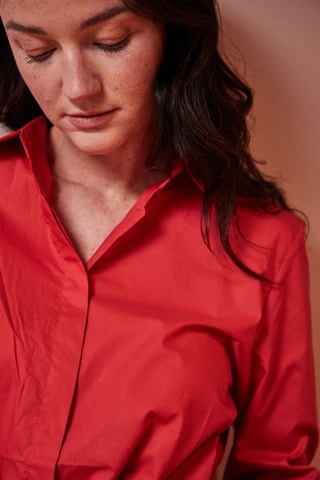 Vestido camisero Rossie - Rojo