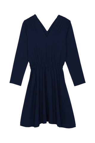 Vestido evasé River - Azul marino