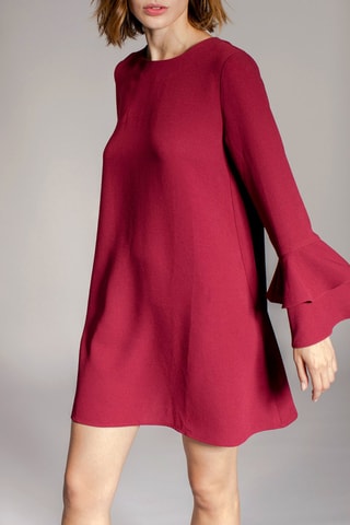 Vestido trapecio Rival - Rojo teja