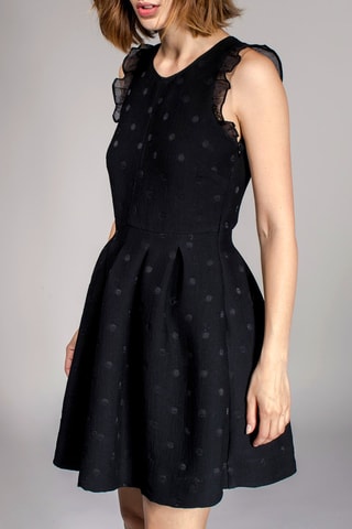 Vestido evasé Rondo - Negro