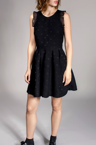 Vestido evasé Rondo - Negro