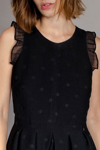 Vestido evasé Rondo - Negro
