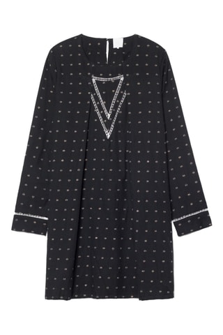 Vestido trapecio Rumba - Negro