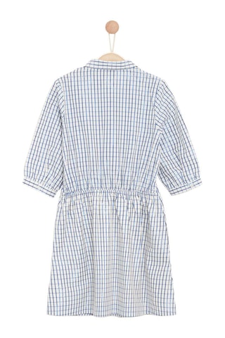 Vestido Rainy - Azul marino y blanco