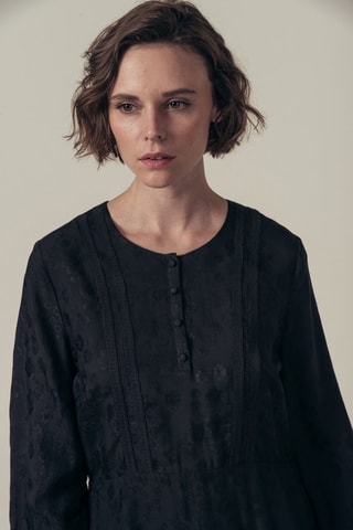Vestido recto Riotte - Negro