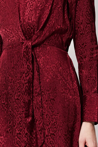 Vestido evasé Robine - Burdeos