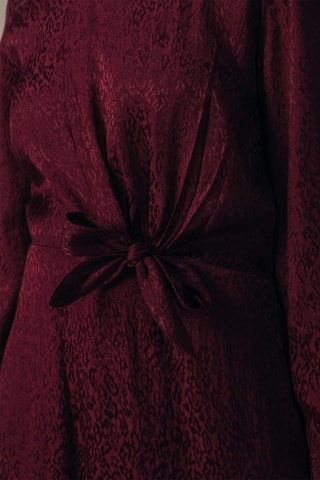 Vestido evasé Robine - Burdeos