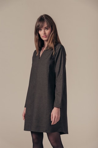 Vestido recto Riolize - Gris oscuro y negro