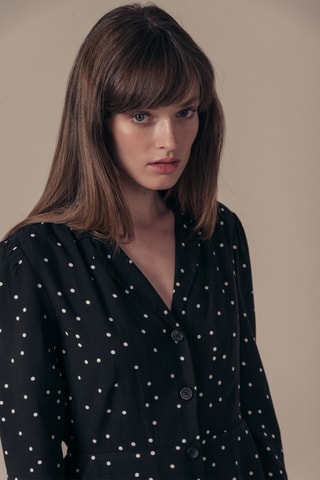 Vestido camisero Rogatine - Negro