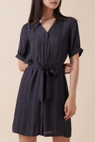 Vestido recto - 
Azul