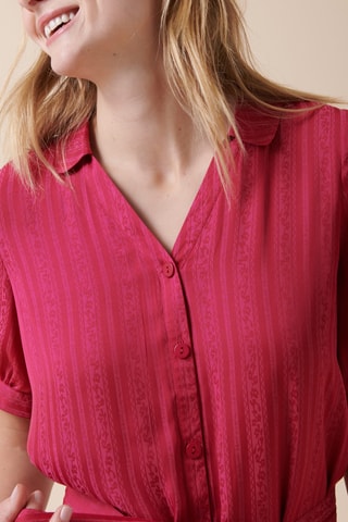 Vestido recto - 
Rosa