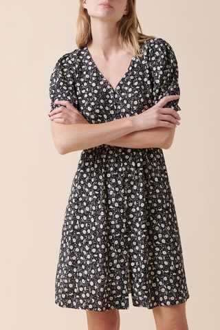 Vestido recto - 
Negro