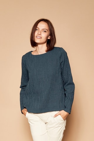 Blusa Trans - Azul pato