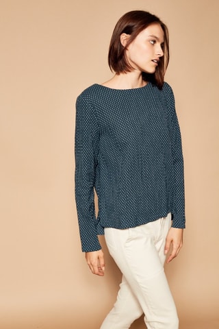 Blusa Trans - Azul pato