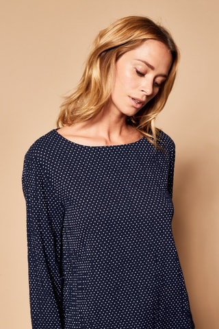 Blusa Trans - Azul marino