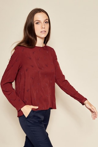 Blusa Tanzania - Burdeos