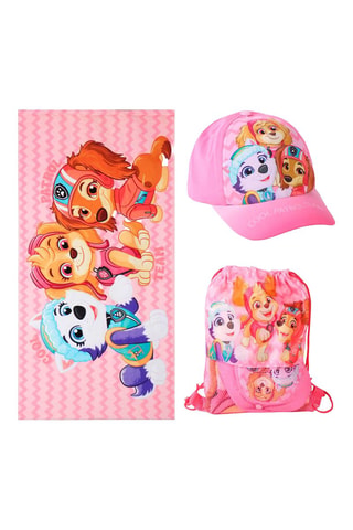 3 conjunto de 3 piezas La Patrulla Canina - Celeste y rosa