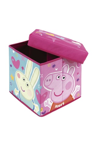 Puf con arcón Peppa Pig - 30 x 30 x 30 cm