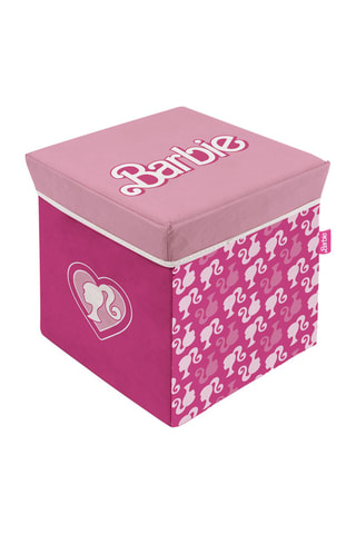 Puf con arcón Barbie - 30 x 30 x 30 cm