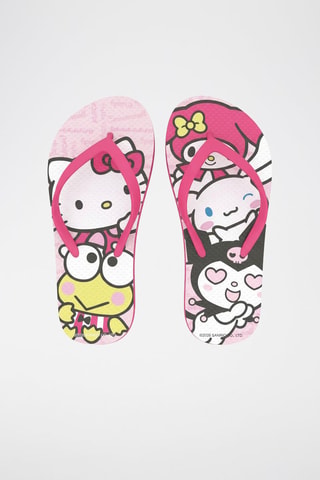 Chanclas Hello Kitty Sanrio - Rosa y fucsia