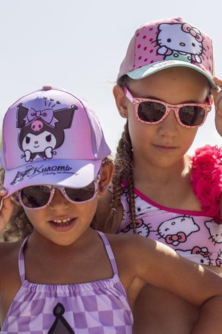 Casquette et lunettes de soleil enfant Hello Kitty Sanrio - Rose
