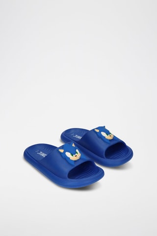 Mules Sonic - Bleu marine et blanc