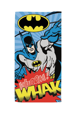 Toalla Batman La Liga de la Justicia DC Comics - Azul y rojo - 70 x 140 cm