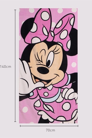 Toalla de ducha Minnie Disney - Rosa - 70 x 140 cm