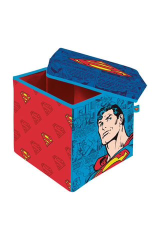 Puf con arcón Superman La Liga de la Justicia DC Comics - Rojo y azul