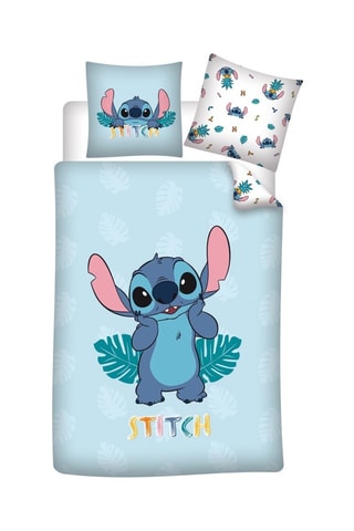 Funda nórdica Stitch Lilo y Stitch Disney - Celeste