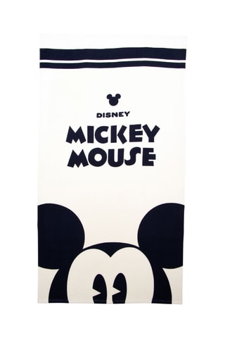 Drap de douche Mickey Disney - Ecru - 90 x 170 cm