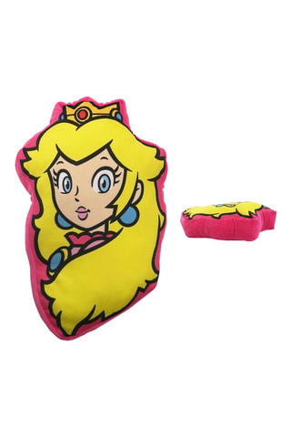 Coussin 3D Princess Peach Mario - Rose et jaune - 40 x 40 cm