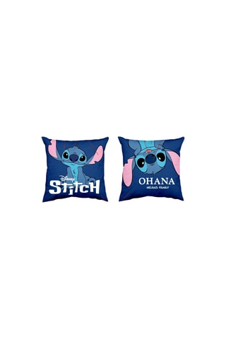 Coussin Stitch Lilo et Stitch Disney - Bleu foncé - 40 x 40 cm