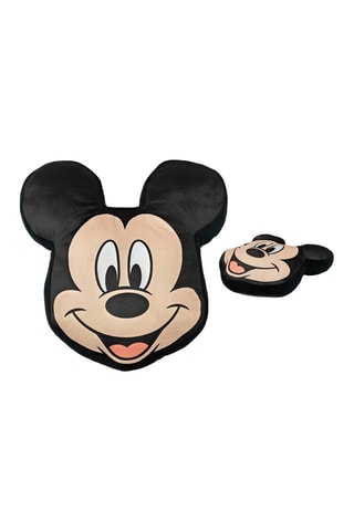 Coussin 3D Mickey Disney - Noir - 40 x 40 cm