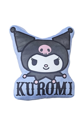 Coussin 3D Kuromi Hello kitty Sanrio - Bleu marine - 35 x 30,3 x 8 cm