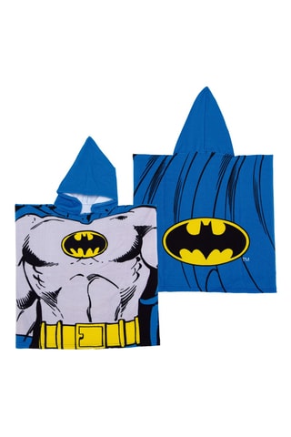 Poncho à capuche Batman La ligue des justiciers DC Comics - Bleu