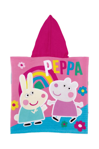 Poncho à capuche Peppa Pig - Rose