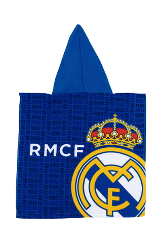 Poncho à capuche Real de Madrid Football Club - Bleu roi