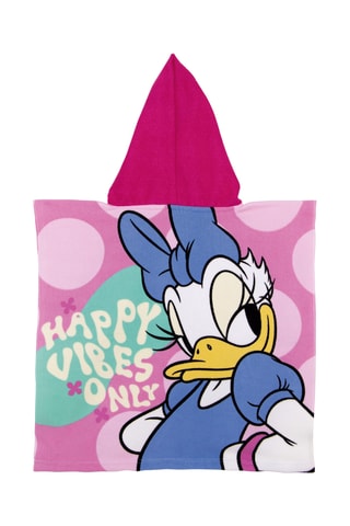 Poncho à capuche Minnie et Daisy Disney - Fuchsia