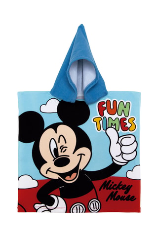 Poncho à capuche Pluto et Mickey Disney - Bleu cobalt