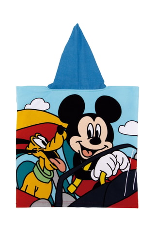 Poncho à capuche Pluto et Mickey Disney - Bleu cobalt