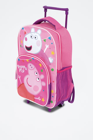 Sac à dos à roulette Peppa Pig - Rose