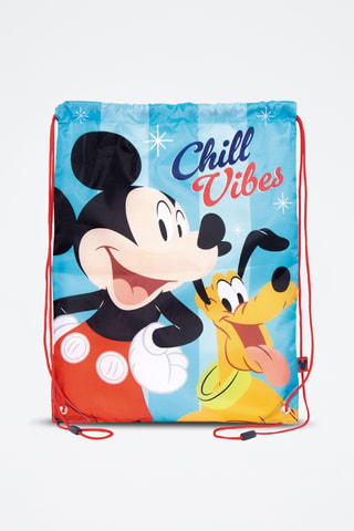 Mochila Mickey y Pluto Disney - Azul claro y negro
