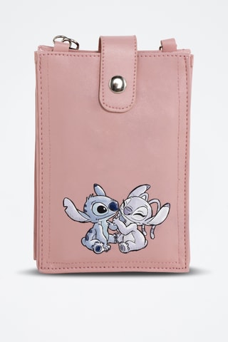 Sac bandoulière Stitch et Angel Lilo et Stitch Disney - Rose
