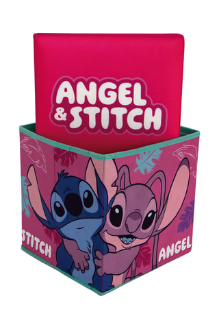 Tabouret-coffre Stitch et Angel Lilo et Stitch Disney - Rose