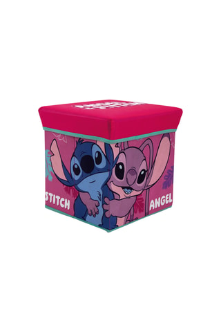 Tabouret-coffre Stitch et Angel Lilo et Stitch Disney - Rose