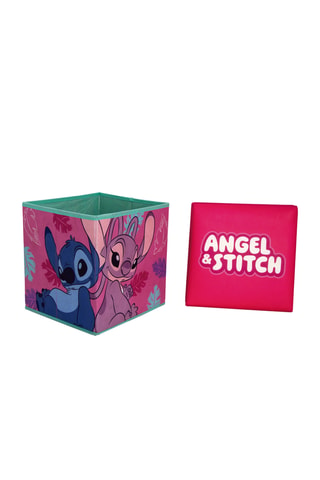 Tabouret-coffre Stitch et Angel Lilo et Stitch Disney - Rose