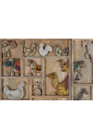 Armoire 2 portes en bois de manguier - Naturel - 90 x 170 x 48 cm
