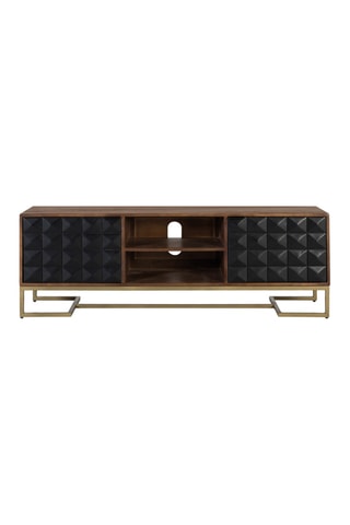 Meuble TV 2 portes en manguier - 50 x 150 x 40 cm