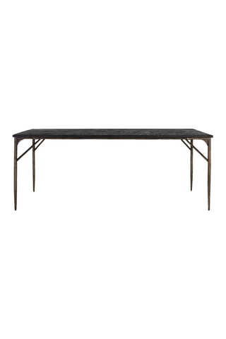 Table à manger en bois massif - 200 x 100 x 76 cm
